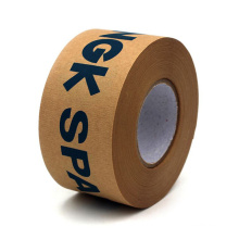 Single Sided Adhesive Side logo printed Water-activated kraft Paper Tape